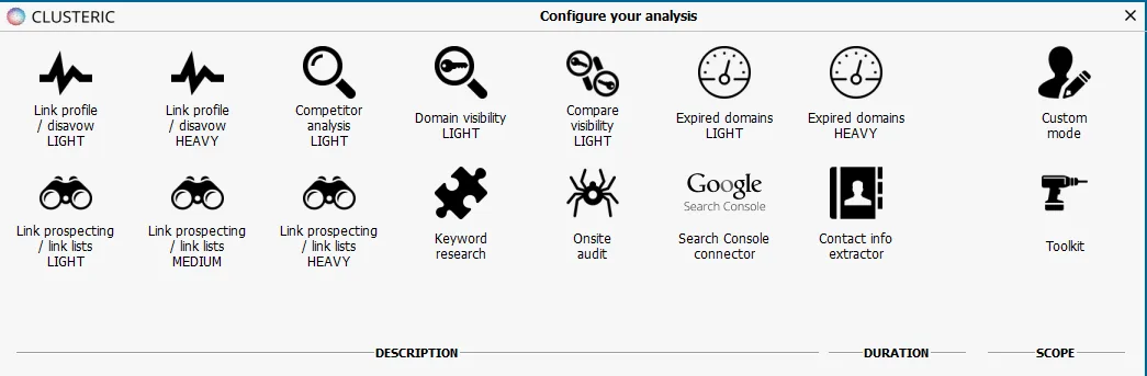 Clusteric disavow tool
