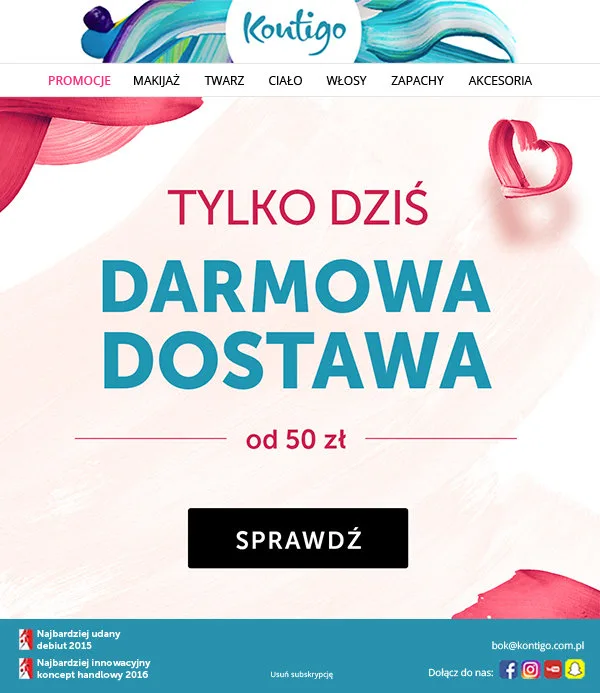 Kontigo darmowa dostawa