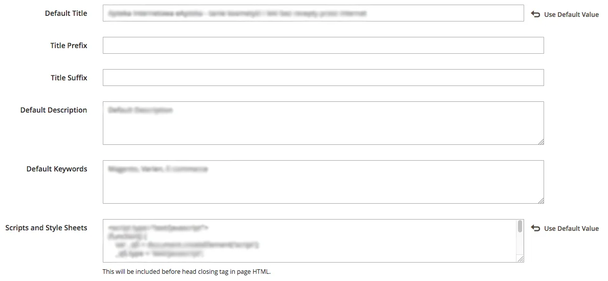 Search Engine Optimization Magento 2